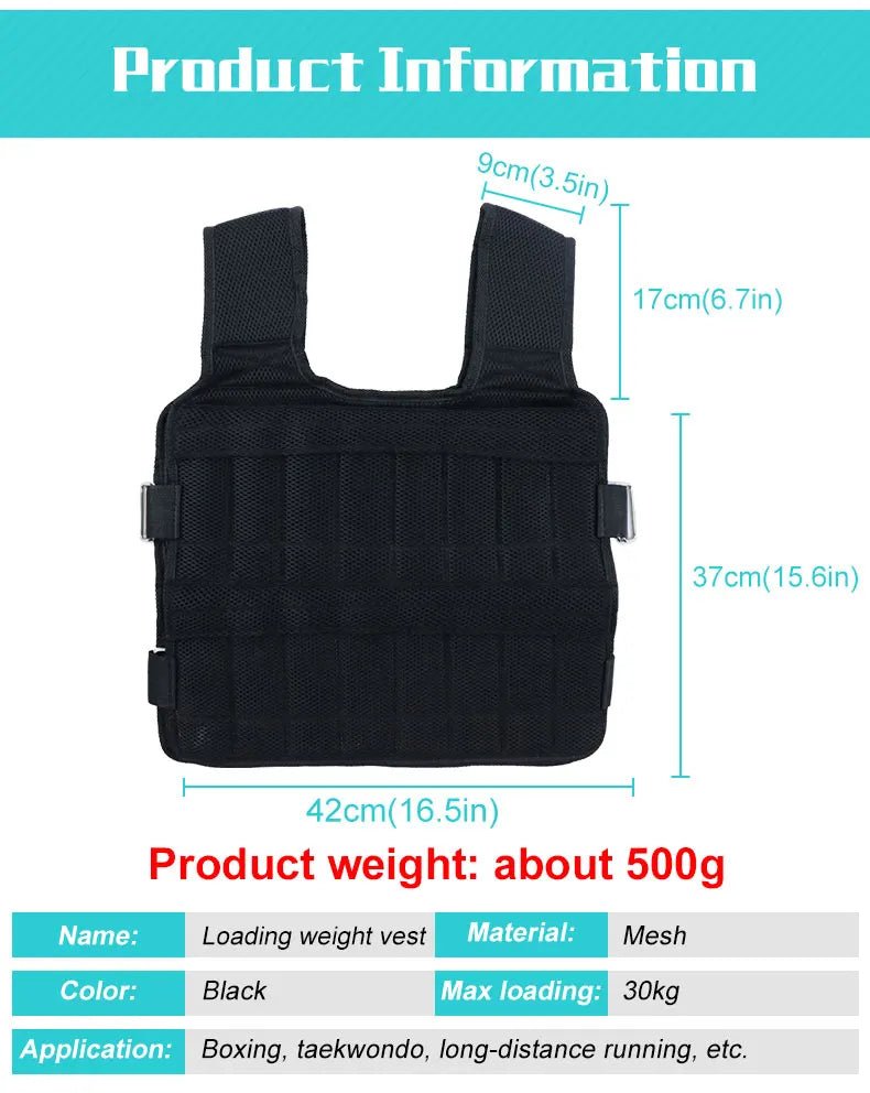 Weighted Vest for Exercise - MEERI